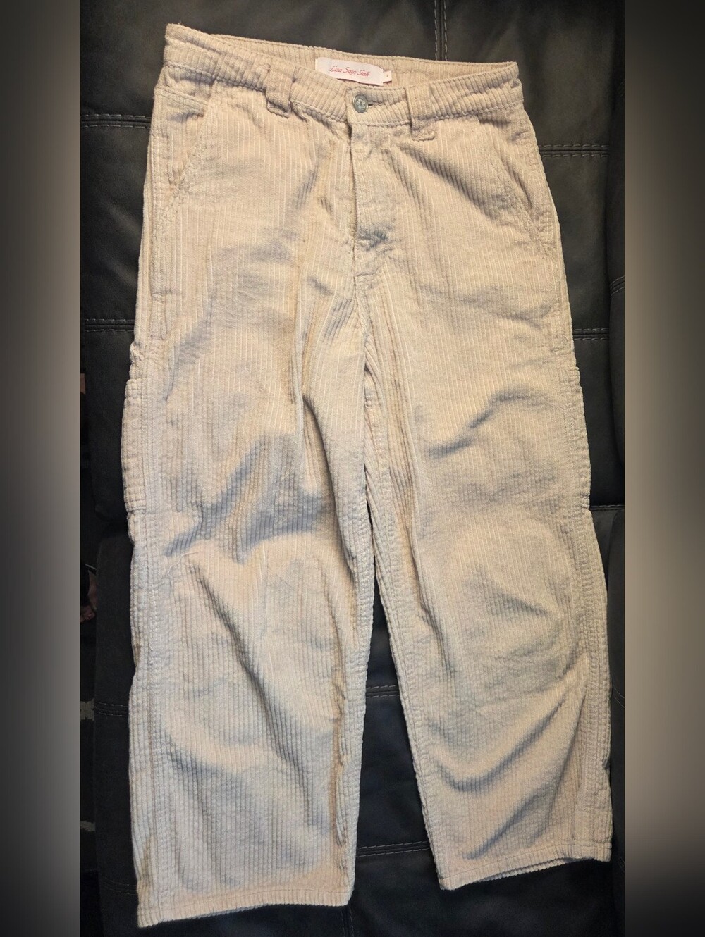 Lisa Says Gah Beige Corduroy Men’s Work Pants